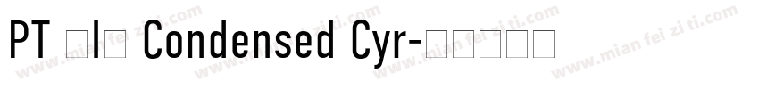 PT DIN Condensed Cyr字体转换